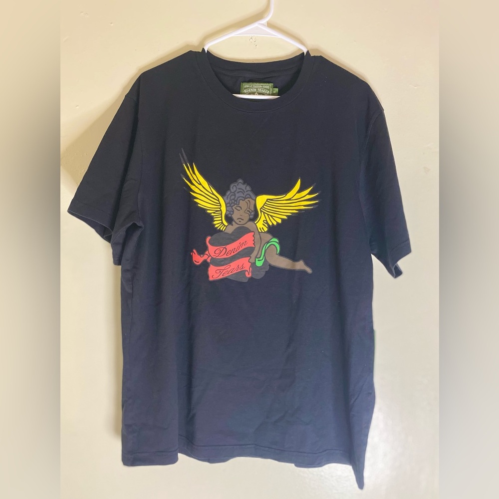 Denim Tears Black Cherub Angel Shirt L
